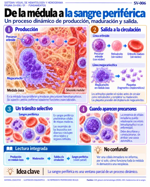 De la médula a la sangre periférica